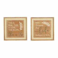Best deal 👏 Grayson Lane 15.8-in H x 15.8-in W Farmhouse Wood Wall Accent - Set of 2 😀