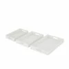 Outlet 👏 Grayson Lane White Rectangle Serving Trays - Set of 3 👏