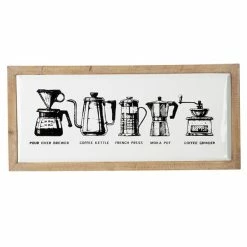 Best reviews of 😀 Grayson Lane 11.85-in H x 25.95-in W Vintage Wood Coffee Wall Accent 🧨 -GRAYSON LANE Sales 2022 330941459 AlternateImage7 l