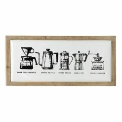 Best reviews of 😀 Grayson Lane 11.85-in H x 25.95-in W Vintage Wood Coffee Wall Accent 🧨