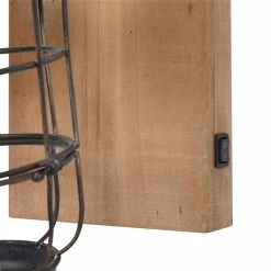 Hot Sale ✔️ Grayson Lane 11-in W Brown and Black Industrial Wall Sconce 👍 -GRAYSON LANE Sales 2022 330941464 AlternateImage4 l