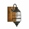 Hot Sale ✔️ Grayson Lane 11-in W Brown and Black Industrial Wall Sconce 👍