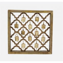 Brand new 🔥 Grayson Lane 17-in H x 17-in W Farmhouse Gold Wood Wall Accent 🥰