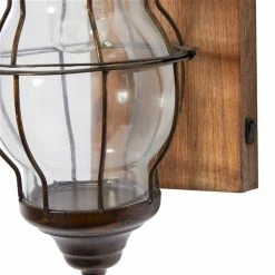 Wholesale 👍 Grayson Lane 11-in W Distressed Brown Industrial Wall Sconce 🥰 -GRAYSON LANE Sales 2022 330941471 AlternateImage3 l