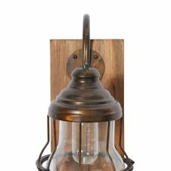Wholesale 👍 Grayson Lane 11-in W Distressed Brown Industrial Wall Sconce 🥰 -GRAYSON LANE Sales 2022 330941471 AlternateImage4 l