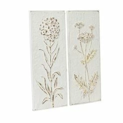Cheapest 🥰 Grayson Lane 23-in H x 9.5-in W Floral Metal Wall Accent - Set of 2 🥰 -GRAYSON LANE Sales 2022 330941477 AlternateImage7 l