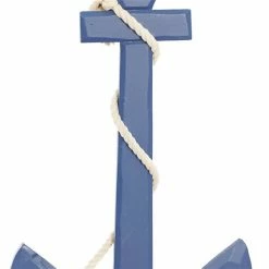 Best deal 💯 Grayson Lane 27-in H x 15-in W Costal Blue Wood Anchor Wall Accent ⭐ -GRAYSON LANE Sales 2022 330941494 AlternateImage6 l
