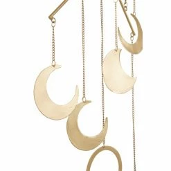 Hot Sale 🥰 Grayson Lane Electric 38-in Matte Gold Metal Celestial Moon Wind Chime - Set of 2 ❤️ -GRAYSON LANE Sales 2022 330941503 AlternateImage3 l