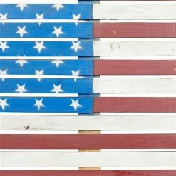 Flash Sale ⌛ Grayson Lane 21-in H x 38-in W Farmhouse Wood American Flag Wall Accent 😀 -GRAYSON LANE Sales 2022 330941526 AlternateImage5 l
