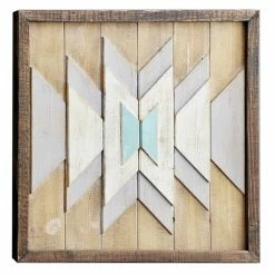 Discount ⌛ Grayson Lane 20-in H x 20-in W Abstract Wood Wall Accent 🌟