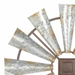 Coupon 🎁 Grayson Lane 30-in H x 30-in W Farmhouse Silver Metal Wall Accent 🛒 -GRAYSON LANE Sales 2022 330941540 AlternateImage5 l