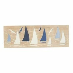 Brand new 👍 Grayson Lane 14.55-in H x 31.4-in W Nautical Wood Wall Accent 🤩