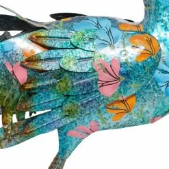 Buy 🛒 Grayson Lane 20-in x 31-in Turquoise Iron Eclectic Peacock Garden Sculpture ✨ -GRAYSON LANE Sales 2022 330941564 AlternateImage3 l