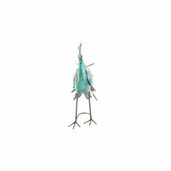Buy 🛒 Grayson Lane 20-in x 31-in Turquoise Iron Eclectic Peacock Garden Sculpture ✨ -GRAYSON LANE Sales 2022 330941564 AlternateImage5 l