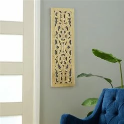 Promo 😍 Grayson Lane 36-in H x 12-in W Ornamental Gold Wood Wall Accent ⌛ -GRAYSON LANE Sales 2022 330941571 AlternateImage3 l