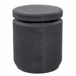 Deals 🌟 Grayson Lane 17-in x 15-in Black Outdoor Foot Stool 👏 -GRAYSON LANE Sales 2022 330941601 AlternateImage5 l