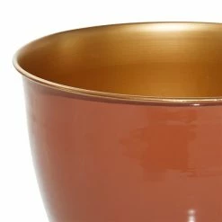 Best deal ⌛ Grayson Lane 11.85-in W x 12-in H Orange Metal Wall Planter - 2-Pack 👍 -GRAYSON LANE Sales 2022 330941614 AlternateImage4 l