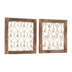 Outlet 🥰 Grayson Lane 16-in H x 16-in W Farmhouse Wood Wall Accent - Set of 2 🔔 -GRAYSON LANE Sales 2022 330941625 AlternateImage7 l