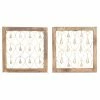 Outlet 🥰 Grayson Lane 16-in H x 16-in W Farmhouse Wood Wall Accent - Set of 2 🔔