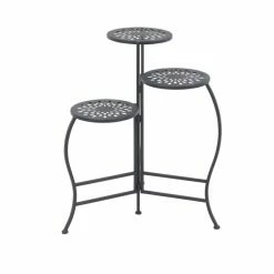 Brand new 🥰 Grayson Lane 24-in Black Outdoor Round Cast Iron Plant Stand ⭐
