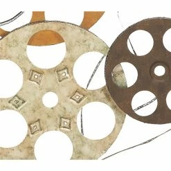 Wholesale 🔔 Grayson Lane 22-in H x 25-in W Vintage Entertainment Metal Wall Accent 🎉 -GRAYSON LANE Sales 2022 330941629 AlternateImage7 l