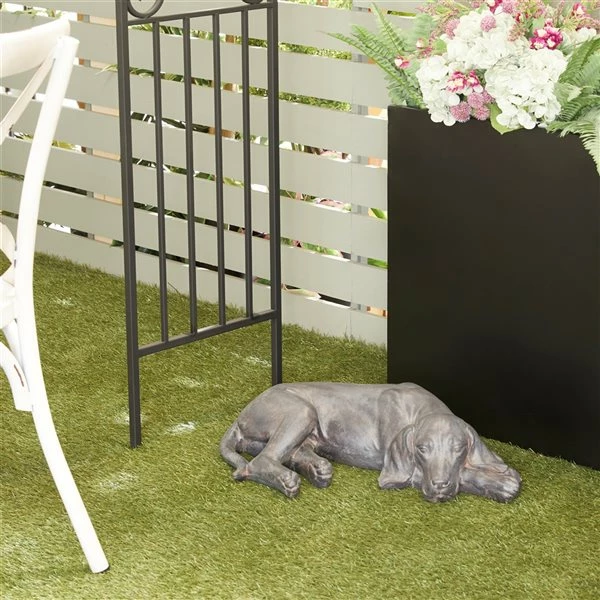 Best Pirce 🎁 Grayson Lane 6-in x 23-in Black Ceramic Farmhouse 🦮 Dog Garden Sculpture ⌛ 2 Best Pirce 🎁 Grayson Lane 6-in x 23-in Black Ceramic Farmhouse 🦮 Dog Garden Sculpture ⌛ - Image 2