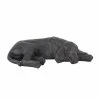 Best Pirce 🎁 Grayson Lane 6-in x 23-in Black Ceramic Farmhouse 🦮 Dog Garden Sculpture ⌛