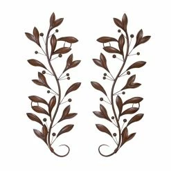Wholesale ✨ Grayson Lane 35.75-in H x 15.5-in W Floral Metal Wall Accent - Set of 2 🤩