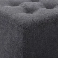 Brand new 👍 Grayson Lane Modern Grey Polyester Square Ottoman ✨ -GRAYSON LANE Sales 2022 330941646 AlternateImage3 l