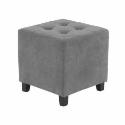 Brand new 👍 Grayson Lane Modern Grey Polyester Square Ottoman ✨ -GRAYSON LANE Sales 2022 330941646 AlternateImage5 l