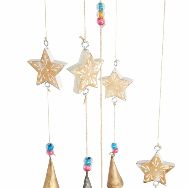 Flash Sale 🎁 Grayson Lane 32-in Gold Wood Stars Wind Chime with Cone-Shaped Wind Catchers ❤️ 4 Flash Sale 🎁 Grayson Lane 32-in Gold Wood Stars Wind Chime with Cone-Shaped Wind Catchers ❤️ - Image 4