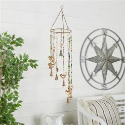 Budget 🧨 Grayson Lane 26-in Gold Metal Birds Wind Chime 🎉 -GRAYSON LANE Sales 2022 330942174 AlternateImage2 l