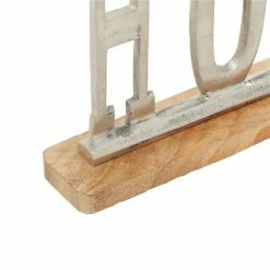 Best Pirce 🛒 Grayson Lane Glam Silver Wood/Aluminum Home Sign Tabletop Decoration 🤩 -GRAYSON LANE Sales 2022 330942175 AlternateImage5 l