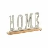 Best Pirce 🛒 Grayson Lane Glam Silver Wood/Aluminum Home Sign Tabletop Decoration 🤩