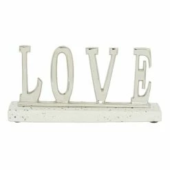 Outlet ✔️ Grayson Lane Modern Silver Terrazzo Love Sign Tabletop Decoration 🎁