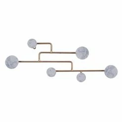 Buy 😀 Grayson Lane 6-Hook Decorative Gold MDF Wall Hook 🤩