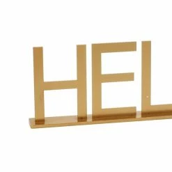 Deals ⭐ Grayson Lane Traditional Gold Metal Hello/Love Sign Tabletop Decoration - Set of 2 😉 -GRAYSON LANE Sales 2022 330942206 AlternateImage5 l