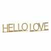 Deals ⭐ Grayson Lane Traditional Gold Metal Hello/Love Sign Tabletop Decoration - Set of 2 😉