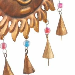 Hot Sale ⭐ Grayson Lane 19-in Bronze Metal Sunface Wind Chime with Bells 🌟 -GRAYSON LANE Sales 2022 330942219 AlternateImage3 l