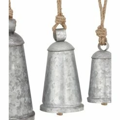 Top 10 🔥 Grayson Lane 20-in Grey Metal Tapered Bells Wind Chime - Set of 3 🎁 -GRAYSON LANE Sales 2022 330942234 AlternateImage3 l
