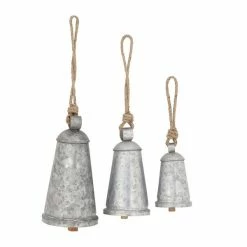 Top 10 π₯ Grayson LaneΒ 20-in Grey Metal Tapered Bells Wind Chime - Set of 3 π