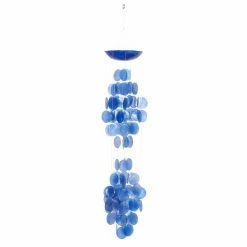 Promo ✨ Grayson Lane 27-in Blue Capiz Shell Wind Chime 😀