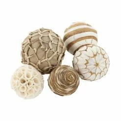 Brand new 🎁 Grayson Lane Brown/Beige Natural Orbs and Vase Fillers - 2-Pack 🎁 -GRAYSON LANE Sales 2022 330942239 AlternateImage4 l