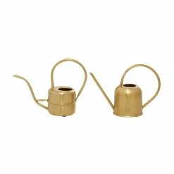 Best Pirce 😉 Grayson Lane 10-in x 8-in Gold Metal Glam Planters with Handles - Set of 2 💯 -GRAYSON LANE Sales 2022 330942240 AlternateImage5 l