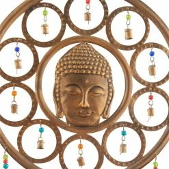 Cheap 😀 Grayson Lane 25-in Brass Metal Buddha Wind Chime with Bells 🔔 -GRAYSON LANE Sales 2022 330942260 AlternateImage4 l