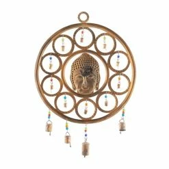 Cheap 😀 Grayson Lane 25-in Brass Metal Buddha Wind Chime with Bells 🔔 -GRAYSON LANE Sales 2022 330942260 AlternateImage7 l