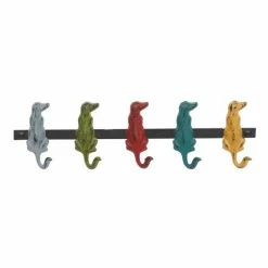 Outlet ✔️ Grayson Lane 5-Hook Decorative Multicolour Iron Wall Hook 👍
