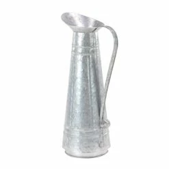 Buy 🛒 Grayson Lane 9-in x 20-in Silver Metal Farmhouse Planter with Handle 🥰 -GRAYSON LANE Sales 2022 330942265 AlternateImage6 l