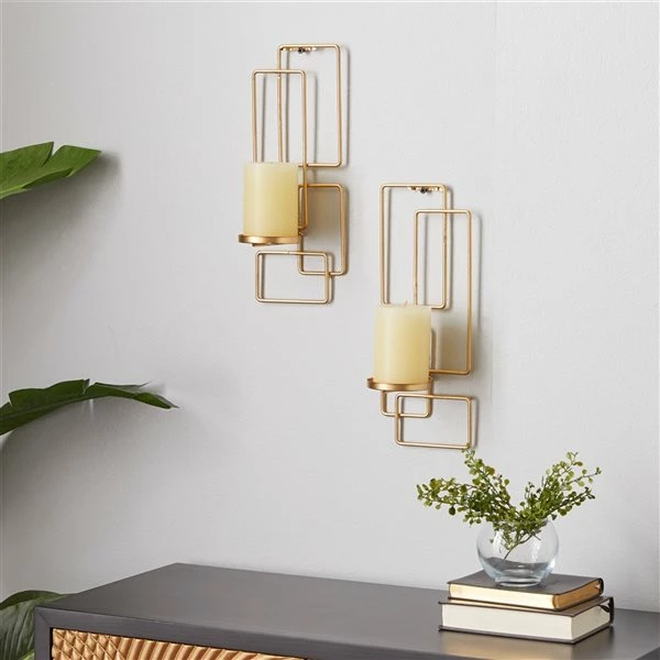 Coupon ๐ Grayson Lane 1-Candle Gold Metal Sconce Candle Holders - Set of 2 ๐งจ 2 Coupon ๐ Grayson Lane 1-Candle Gold Metal Sconce Candle Holders - Set of 2 ๐งจ - Image 2