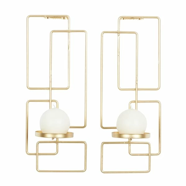 Coupon ๐ Grayson Lane 1-Candle Gold Metal Sconce Candle Holders - Set of 2 ๐งจ 1 Coupon ๐ Grayson Lane 1-Candle Gold Metal Sconce Candle Holders - Set of 2 ๐งจ